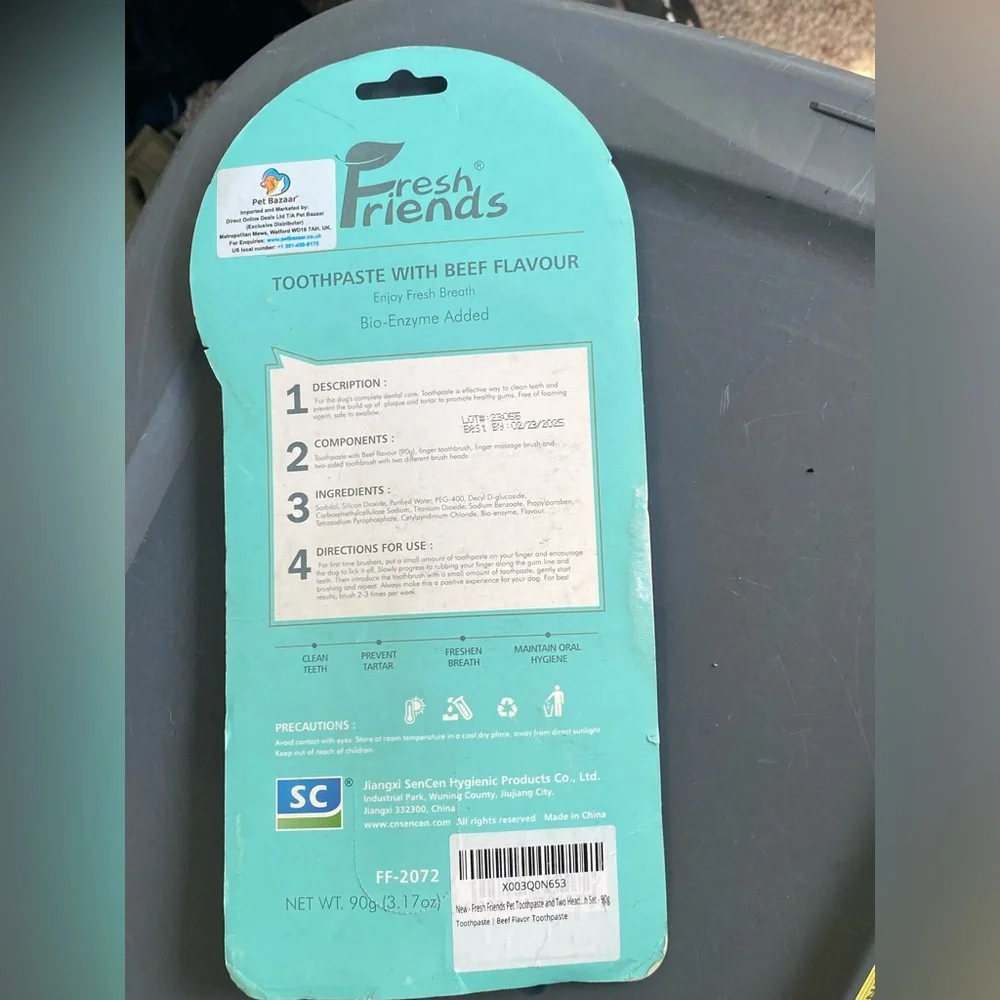 Fresh Friends Dog Tooth Brushing Kit Beef Flovour